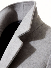 Giles | Men's Tailored Coat with Longline Shape and Clean Finish