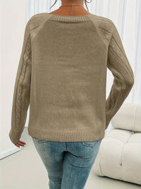 Winifred | Textured Button-Detail Sweater in White
