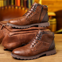 Rhys | Men's Lace Up Boots with Rugged Sole and Classic Shape