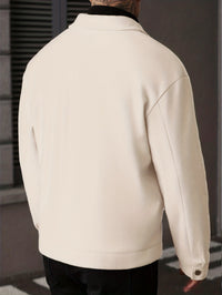 Ellery | Men's Overshirt Jacket with Structured Shape and Button Front