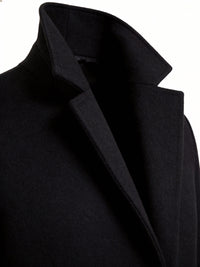 Giles | Men's Tailored Coat with Longline Shape and Clean Finish
