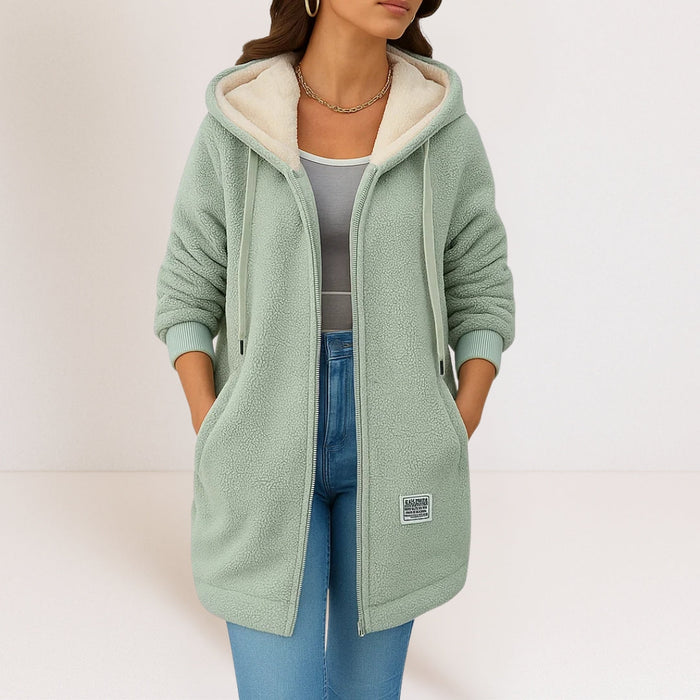 Georgia | Women's Longline Hooded Jacket with Soft Feel and Relaxed Cut