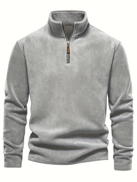Fraser | Men's Half Zip Pullover with Stand Collar and Soft Knit