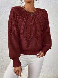 Ophelia | Relaxed Cable-Knit Sweater in Navy