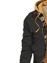 Brooks | Hooded Zip-Up Jacket in Burgundy