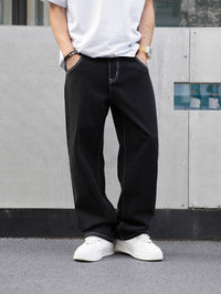 Russell | Relaxed-Fit Straight Trousers in Black