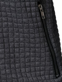 Jeremy | Men's Jacket with Stand Collar and Textured Surface