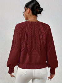 Ophelia | Relaxed Cable-Knit Sweater in Navy