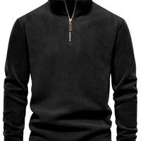 Fraser | Men's Half Zip Pullover with Stand Collar and Soft Knit