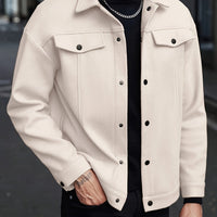 Roderick | Men's Jacket with Snap Button Front and Versatile Shape