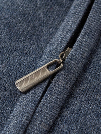 Ambrose | Half-Zip Striped Sweater in Blue