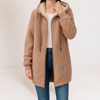 Georgia | Women's Longline Hooded Jacket with Soft Feel and Relaxed Cut