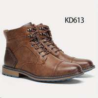 Wallace | Men's Lace Up Boots with Cap Toe and Classic Shape