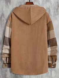 Sawyer | Men's Hooded Jacket with Check Pattern and Relaxed Comfort
