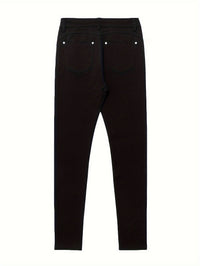 Emmeline | High-Waisted Skinny Jeans in Black