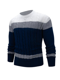 Nigel | Textured Cable-Knit Jumper in Mixed colours