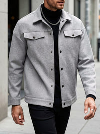 Roderick | Men's Jacket with Snap Button Front and Versatile Shape