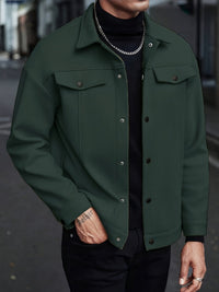 Roderick | Men's Jacket with Snap Button Front and Versatile Shape