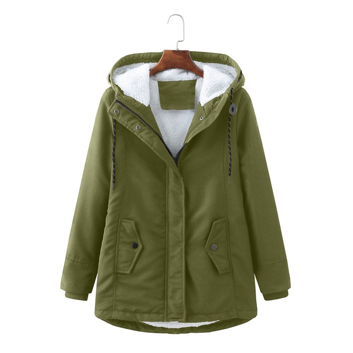 Beatrice | Women's Hooded Winter Coat with Plush Lining and Easy Shape
