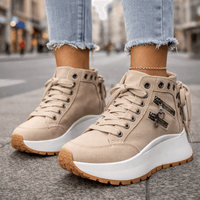 Fenella | Women's High Top Shoes with Lace Up Front and Cushioned Sole