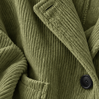 Theodora | Women's Corduroy Jacket with Hood and Notched Lapel