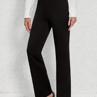 Everly | Tailored Straight-Leg Trousers in Black