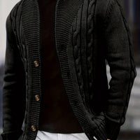 Donovan | Men's Cable Knit Cardigan with Button Front and Soft Feel