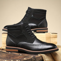 Raymond | Men's Brogue Ankle Boots with Refined Detail and Easy Fit