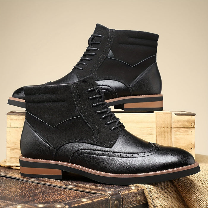 Raymond | Men's Brogue Ankle Boots with Refined Detail and Easy Fit