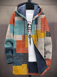 Rosalind | Women's Hooded Cardigan with Soft Lining and Patchwork