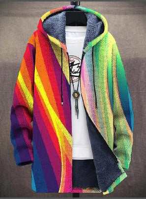 Rosalind | Women's Hooded Cardigan with Soft Lining and Patchwork