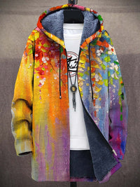 Rosalind | Women's Hooded Cardigan with Soft Lining and Patchwork