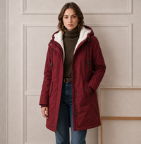 Beatrice | Women's Hooded Winter Coat with Plush Lining and Easy Shape