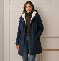 Beatrice | Women's Hooded Winter Coat with Plush Lining and Easy Shape