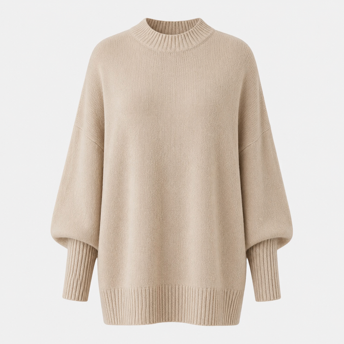 Marigold | Women's Oversized Knit Jumper with Balloon Sleeves