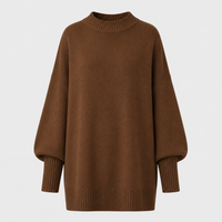 Marigold | Women's Oversized Knit Jumper with Balloon Sleeves