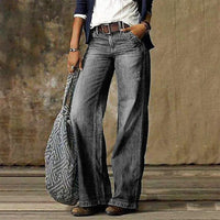 Sarah | Relaxed Vintage  Wide-Leg Jeans in Light Blue