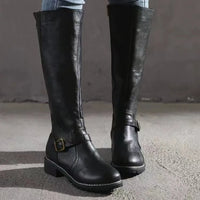 Celestine | Women's Leather Boots with Supportive Footbed and Sleek Finish