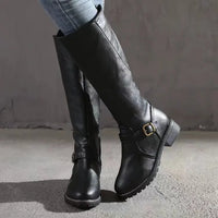 Celestine | Women's Leather Boots with Supportive Footbed and Sleek Finish