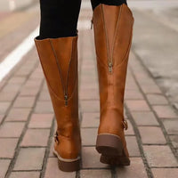 Celestine | Women's Leather Boots with Supportive Footbed and Sleek Finish