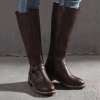 Celestine | Women's Leather Boots with Supportive Footbed and Sleek Finish