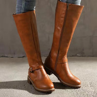 Celestine | Women's Leather Boots with Supportive Footbed and Sleek Finish