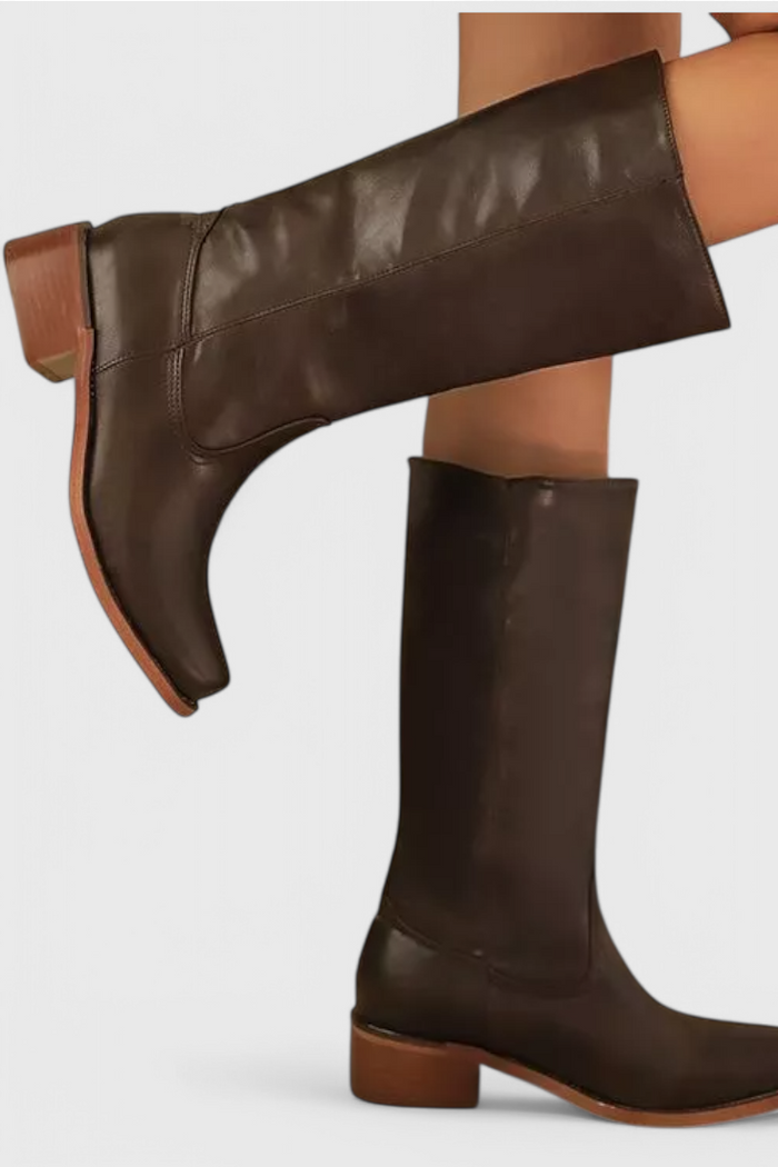 Gwyneth | Women's Knee High Boots with Heel and Sleek Silhouette