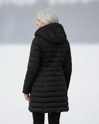 Rosalyn | Women's Padded Coat with Hood and Quilted Design