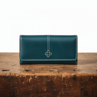 Eunice | Women's Leather Wallet with Card Slots and Slim Shape