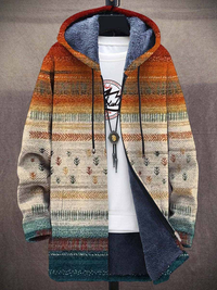 Diana | Women's Hooded Cardigan Coat with Longline Shape and Soft Knit