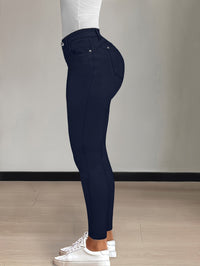 Emmeline | High-Waisted Skinny Jeans in Blue