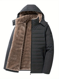 Gavin | Men's Hooded Coat with Full Inner Lining and Warm Feel
