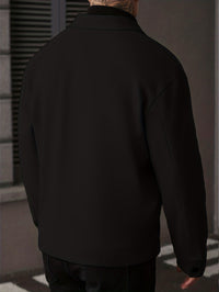 Ellery | Men's Overshirt Jacket with Structured Shape and Button Front