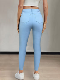 Emmeline | High-Waisted Skinny Jeans in Dark Brown